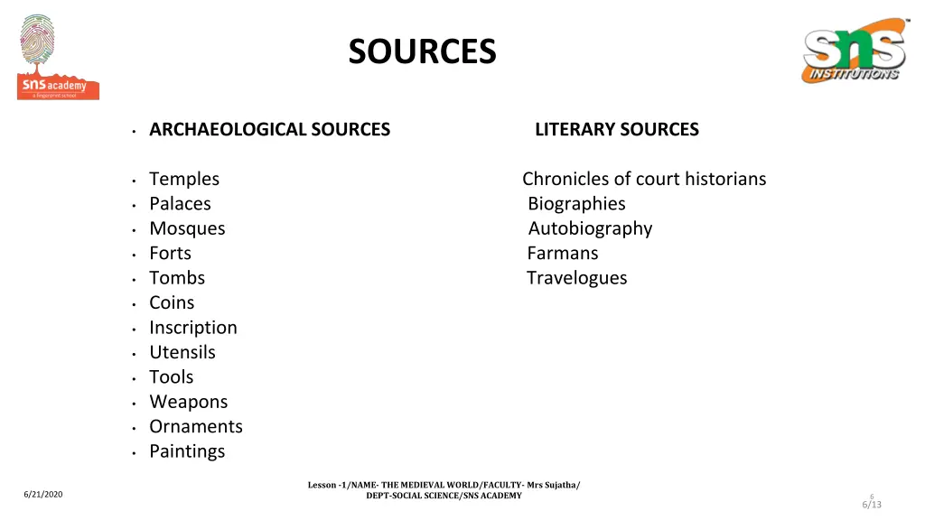 sources