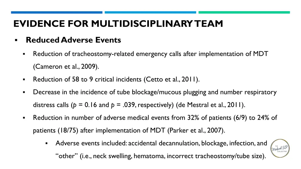 evidence for multidisciplinary team 2