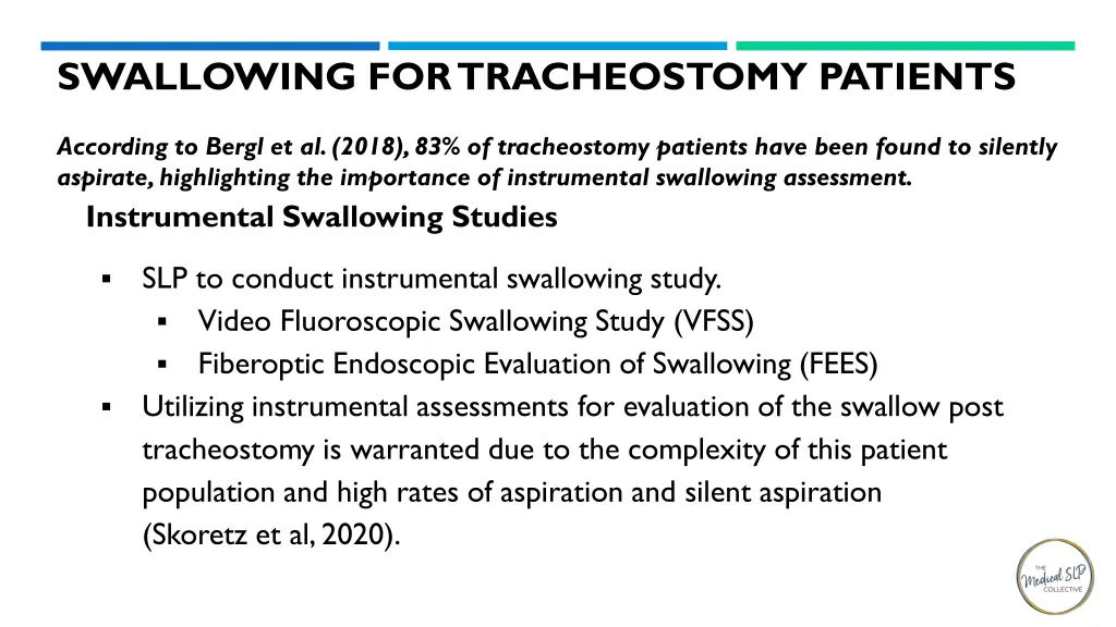 swallowing for tracheostomy patients