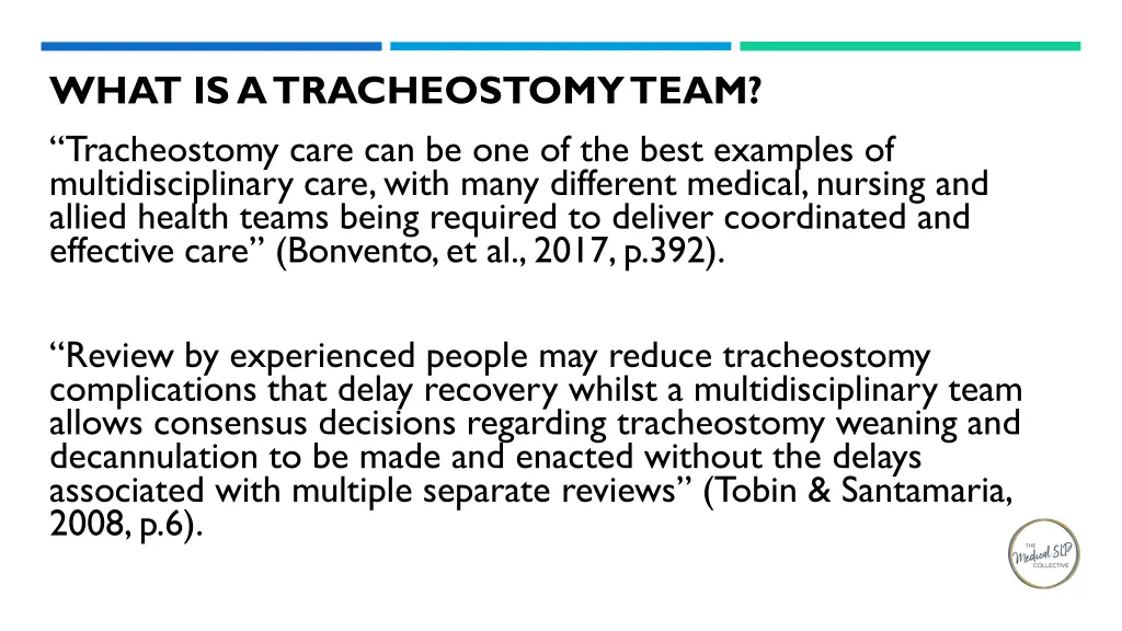 what is a tracheostomy team tracheostomy care