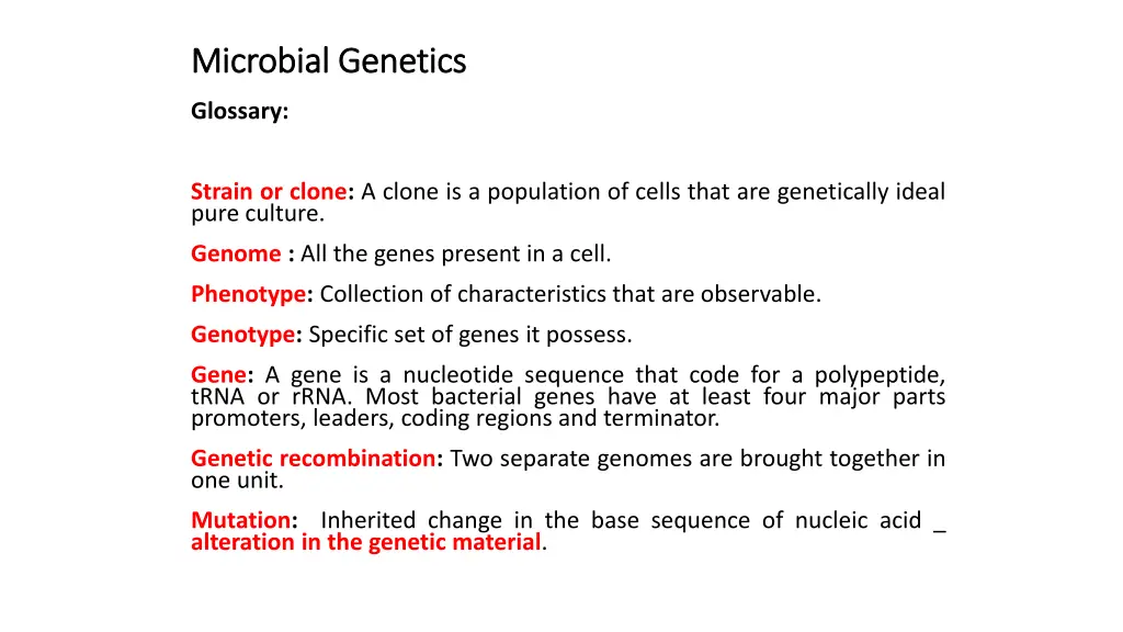 microbial genetics microbial genetics