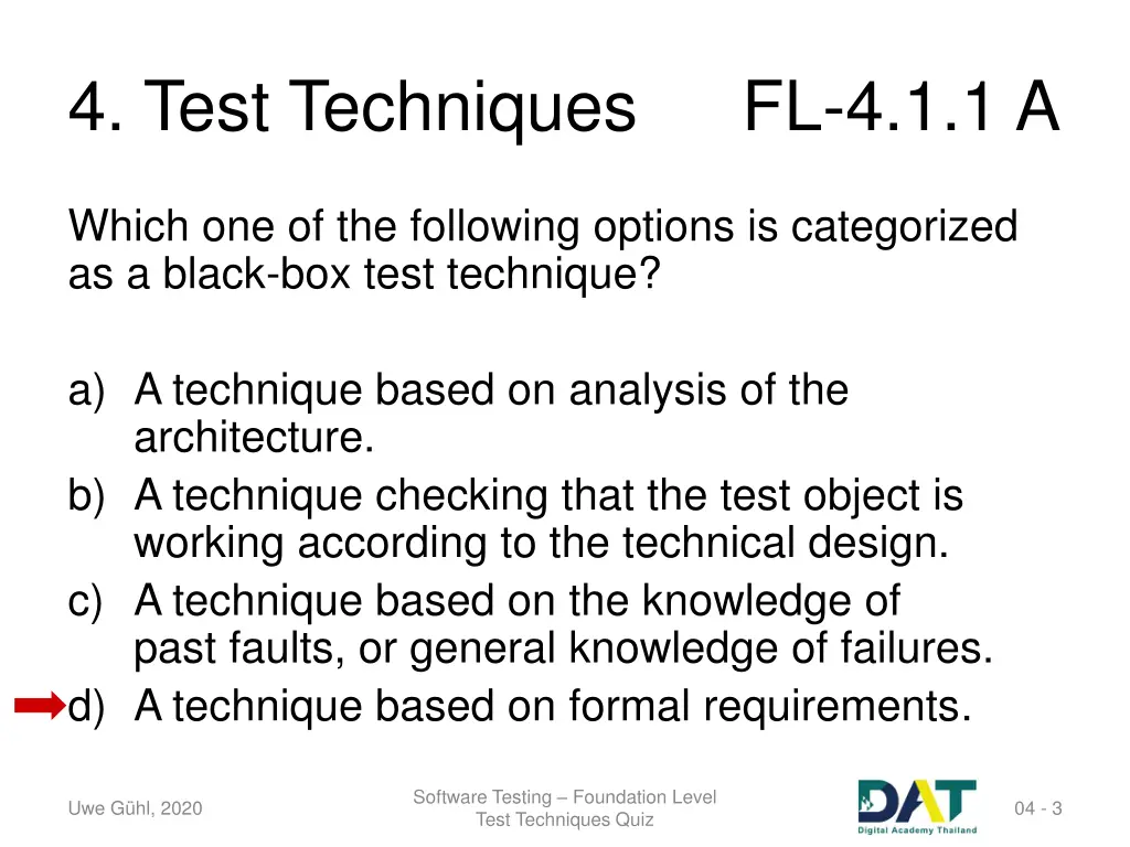 4 test techniques 1