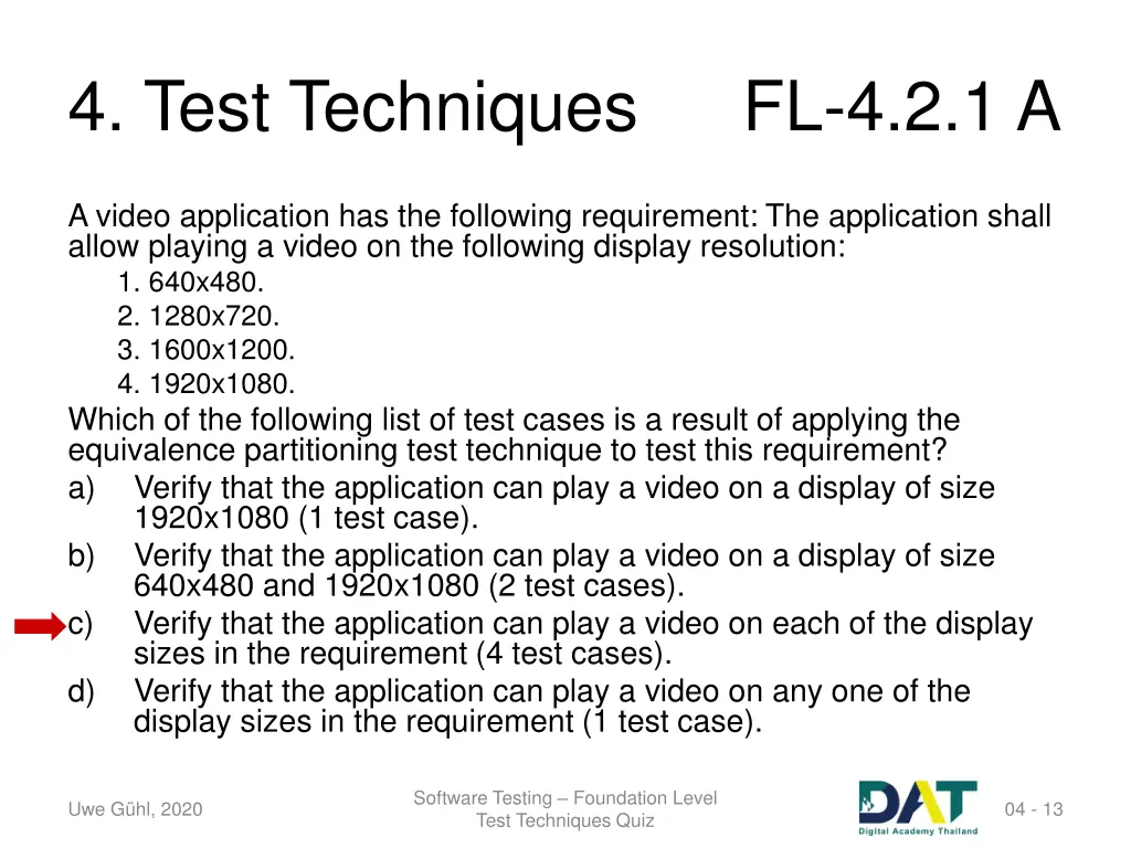 4 test techniques 11