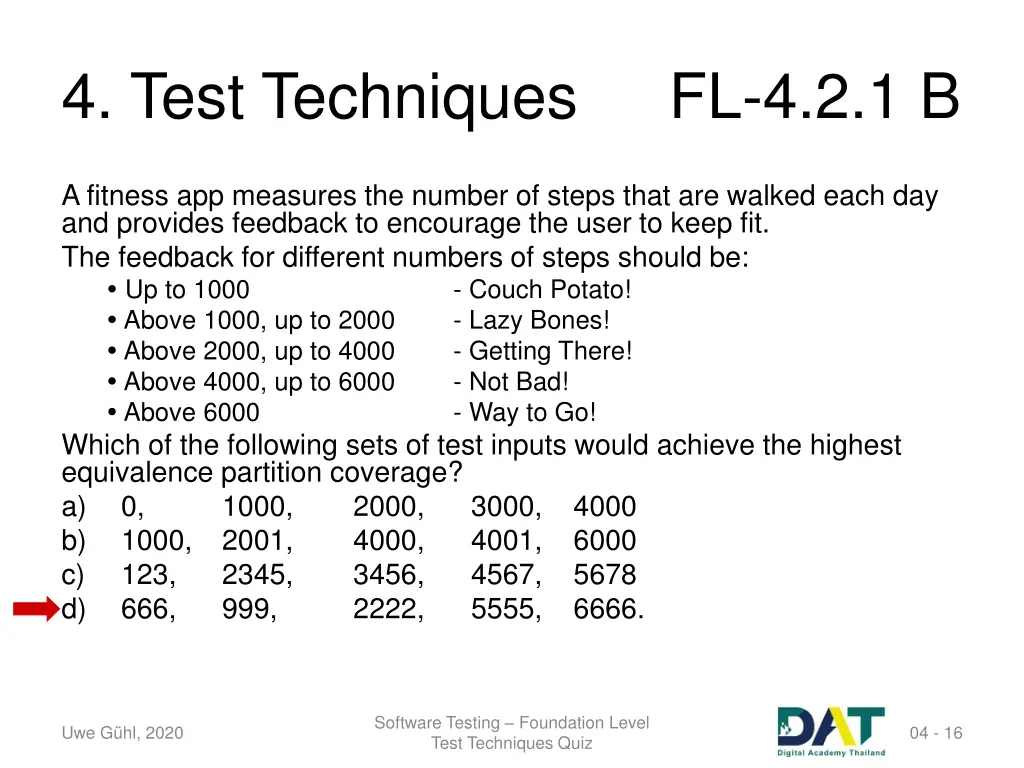 4 test techniques 13