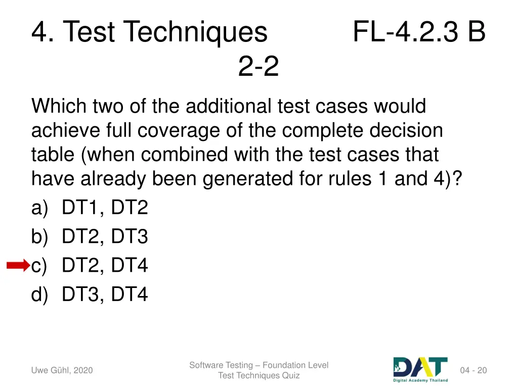 4 test techniques 17