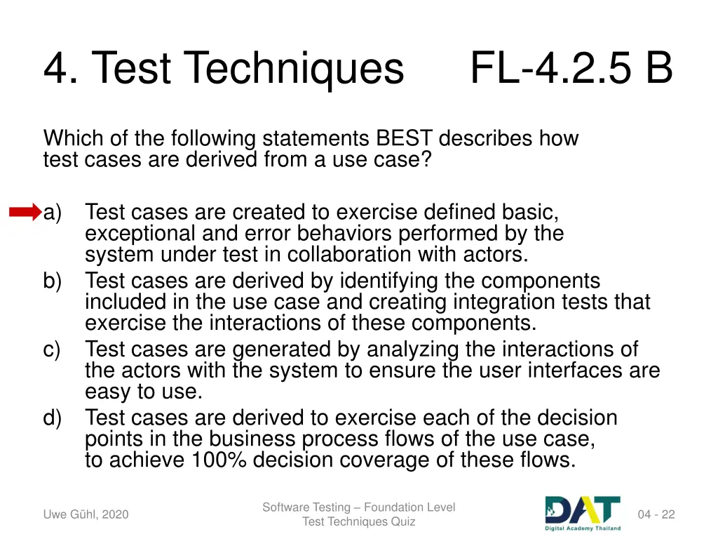 4 test techniques 19