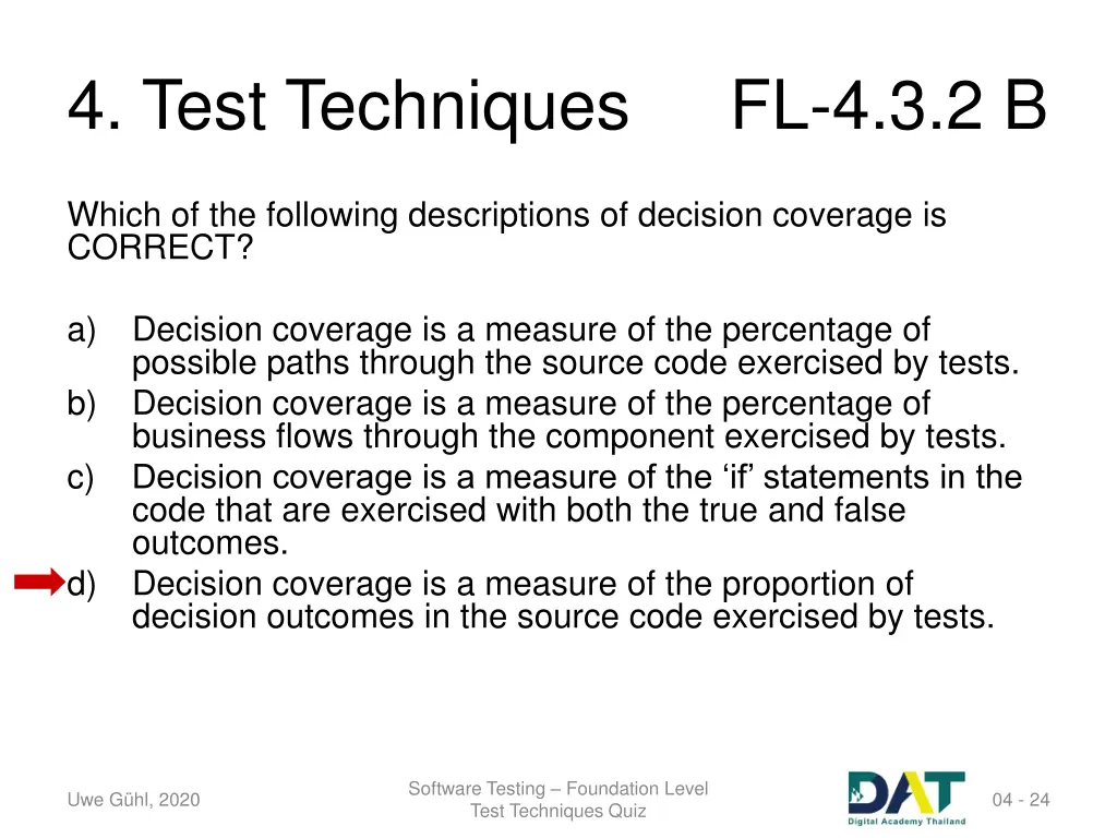 4 test techniques 21