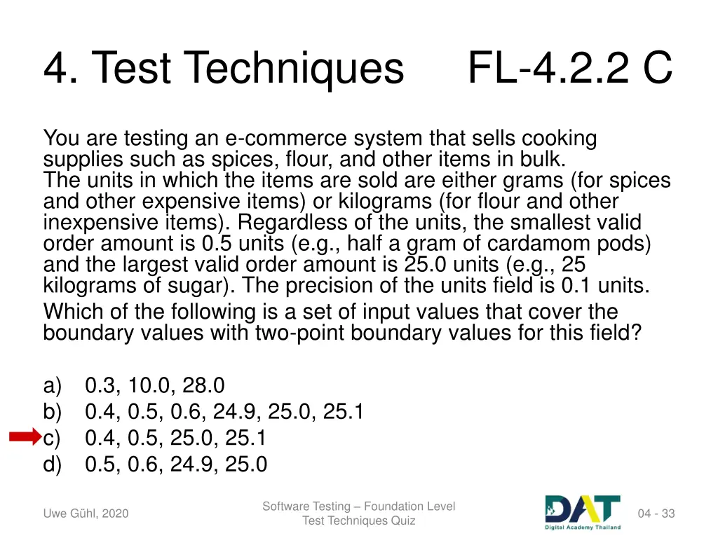 4 test techniques 29