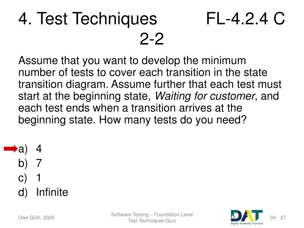 4 test techniques 33