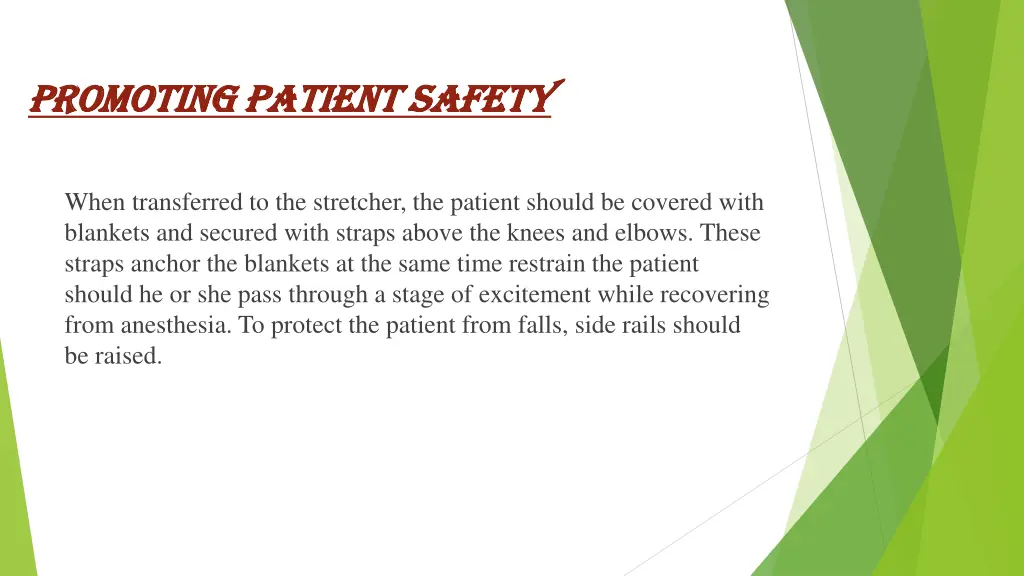 promoting patient safety promoting patient safety