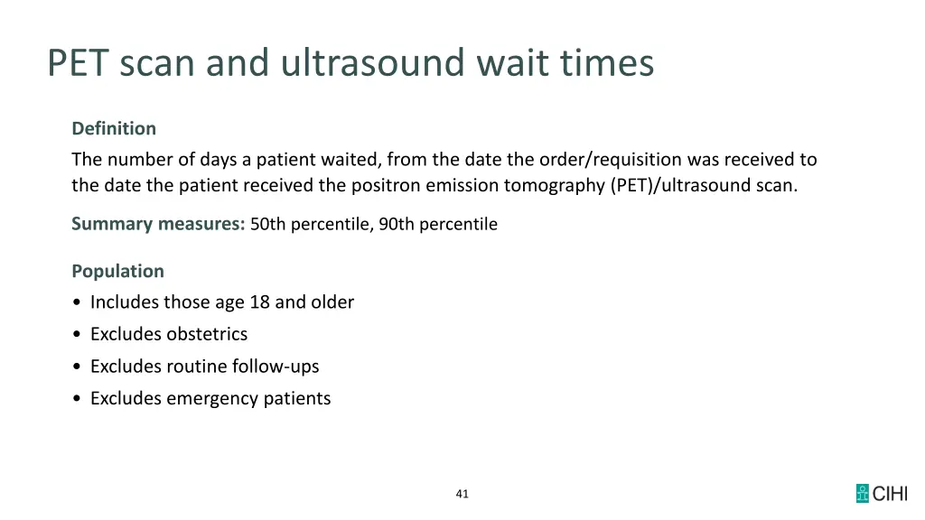 pet scan and ultrasound wait times