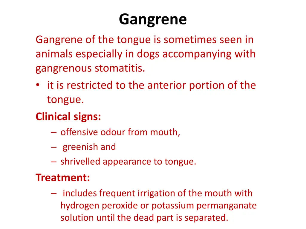 gangrene