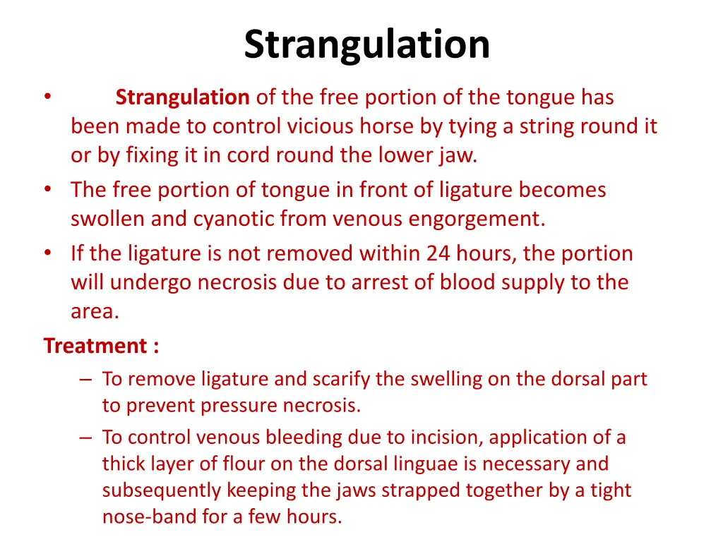 strangulation