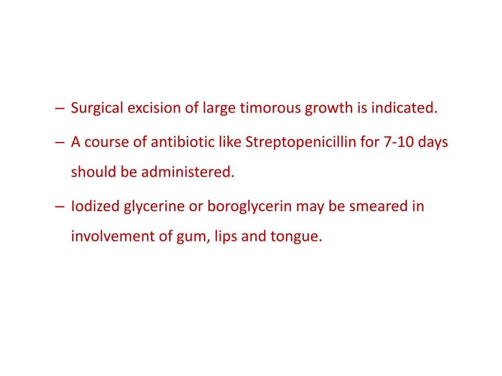 surgical excision of large timorous growth