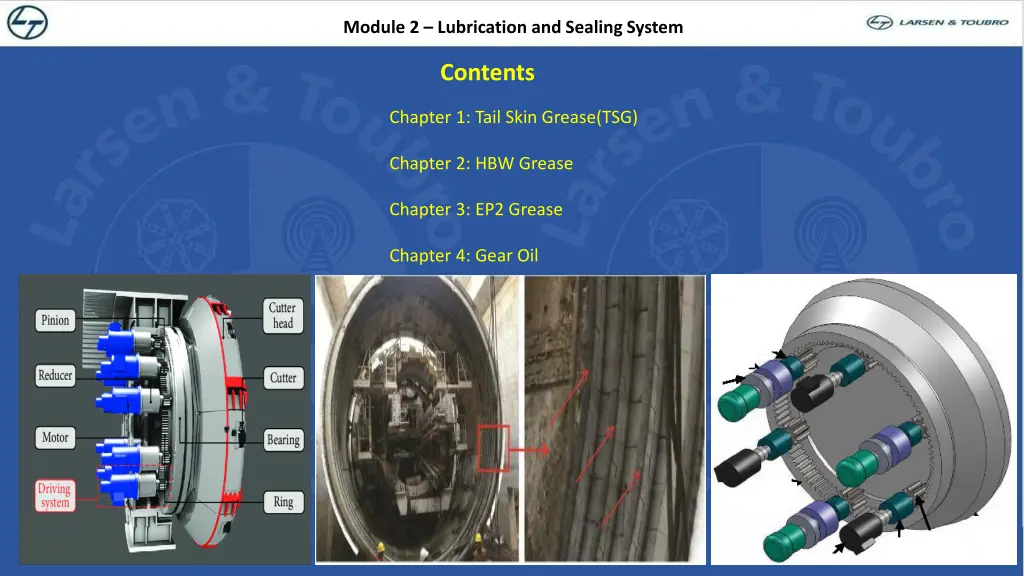 module 2 lubrication and sealing system 1