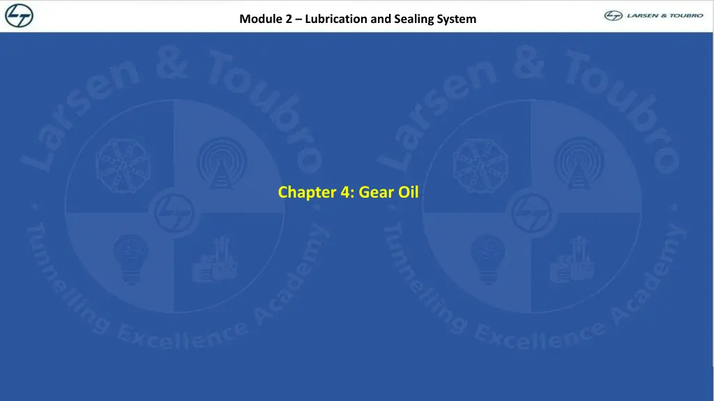 module 2 lubrication and sealing system 13