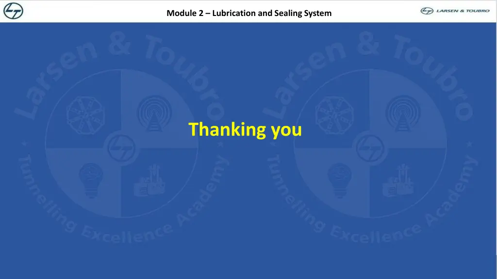 module 2 lubrication and sealing system 19