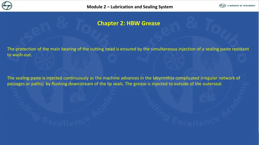 module 2 lubrication and sealing system 8