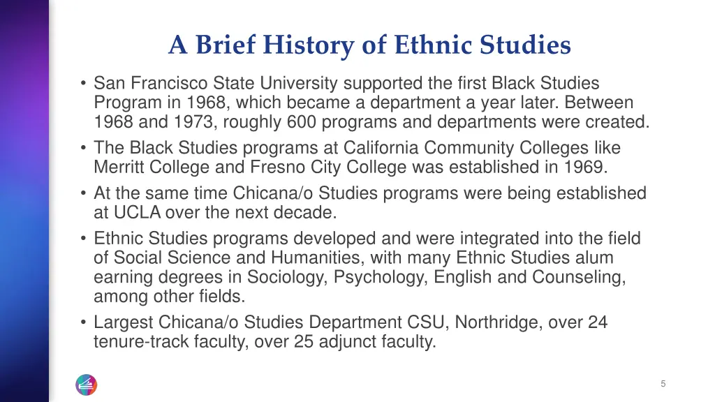 a brief history of ethnic studies