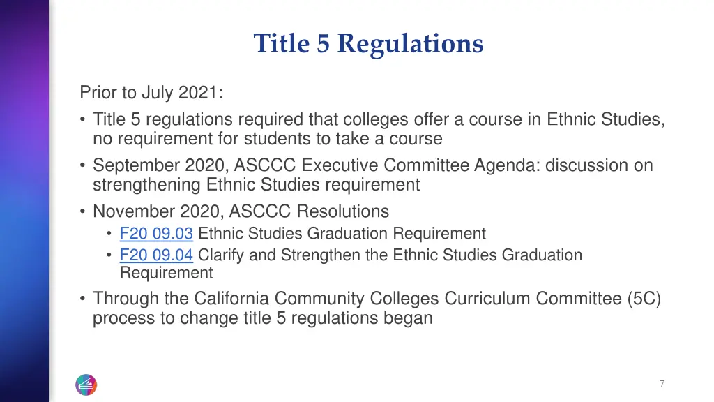 title 5 regulations