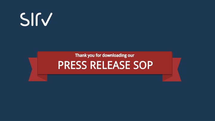 thank you for downloading our press release sop