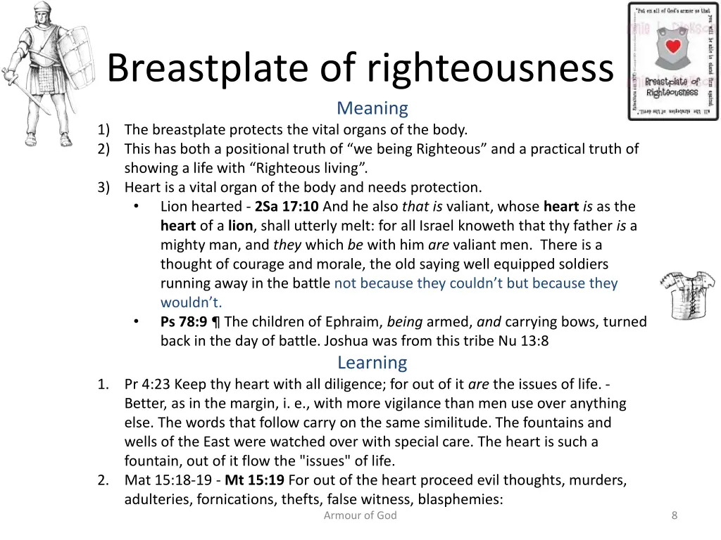 breastplate of righteousness meaning