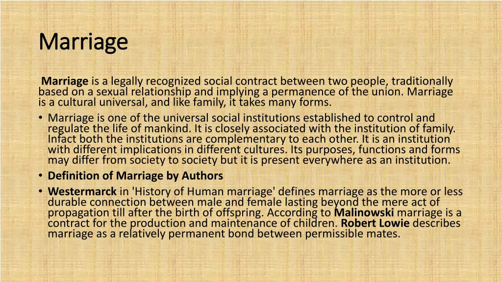 marriage marriage