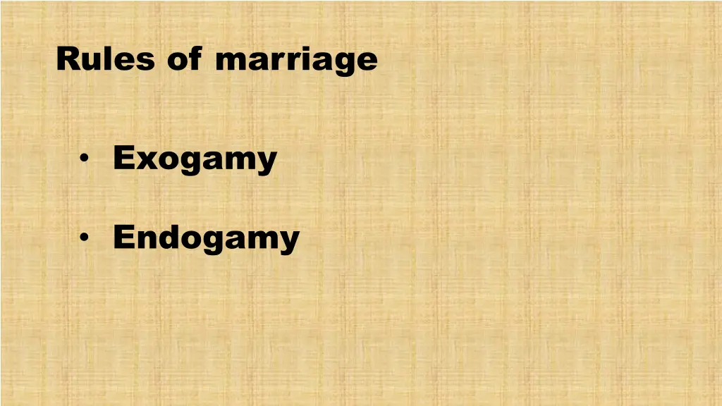 rules of marriage