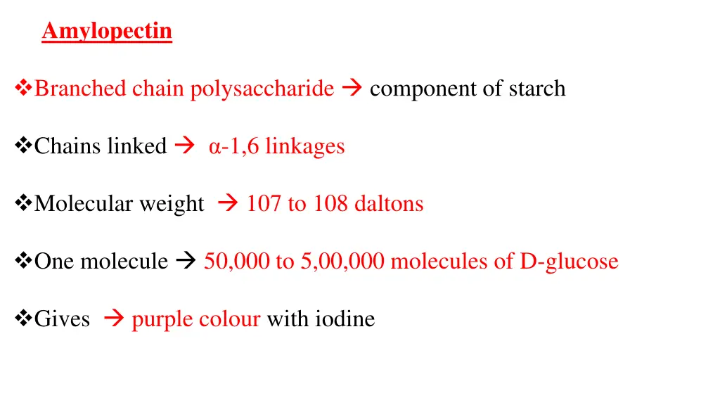 amylopectin