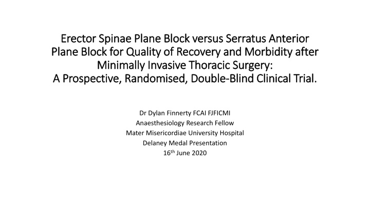 erector spinae plane block versus serratus