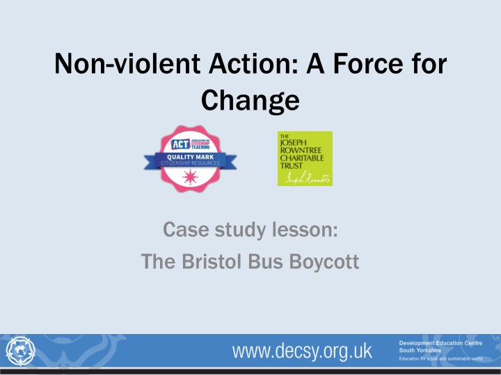 non violent action a force for change