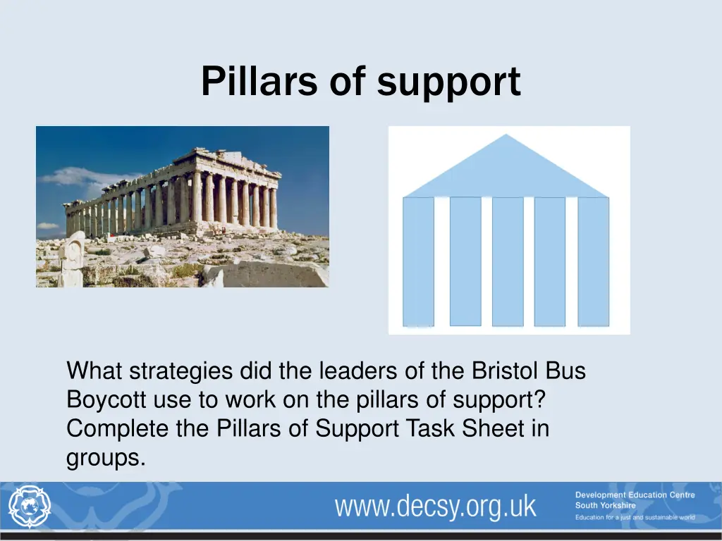 pillars of support 1