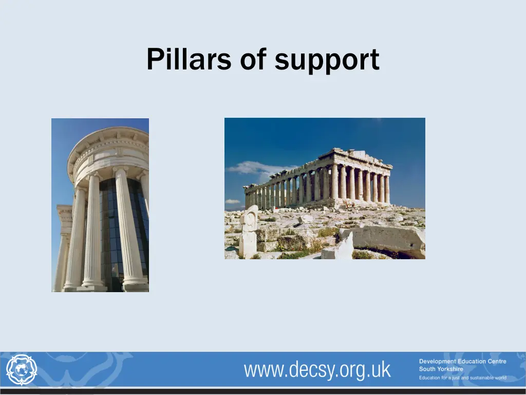 pillars of support