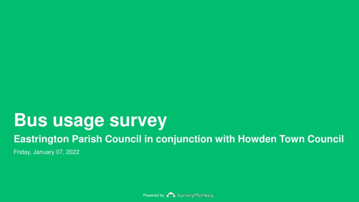 bus usage survey eastrington parish council