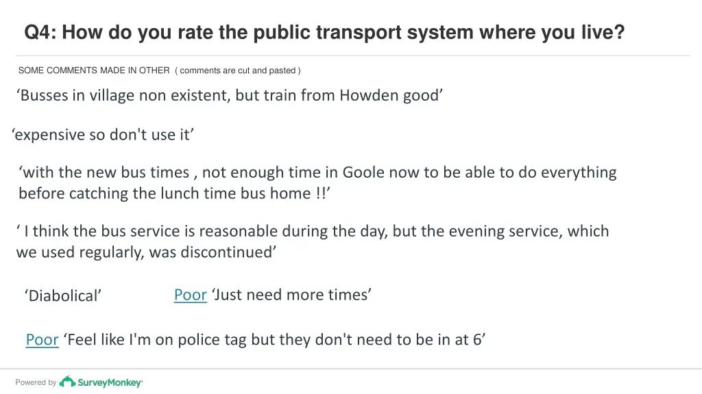 q4 how do you rate the public transport system 2