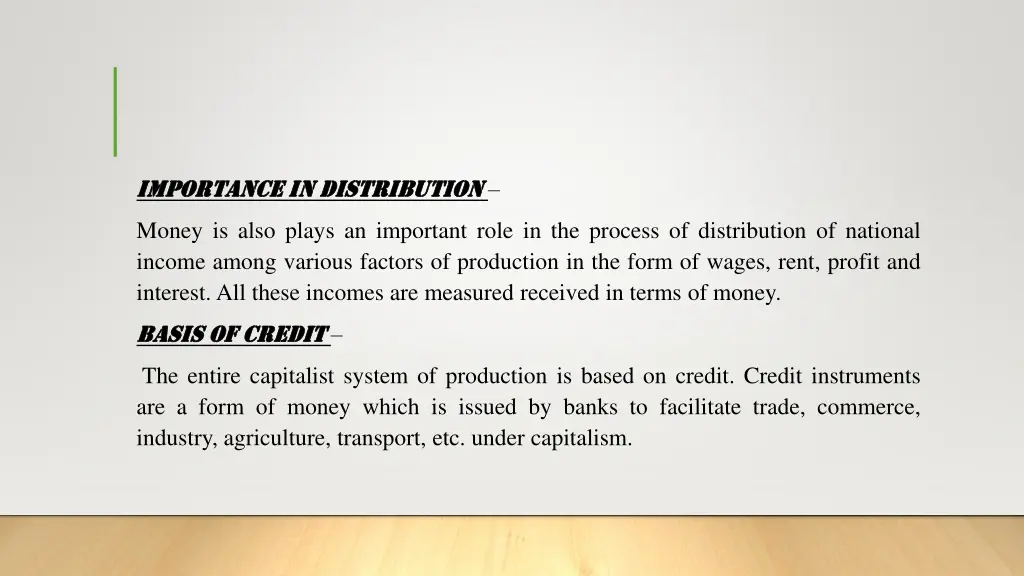 in distribution distribution