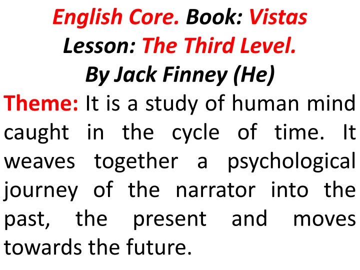 english core book vistas lesson the third level