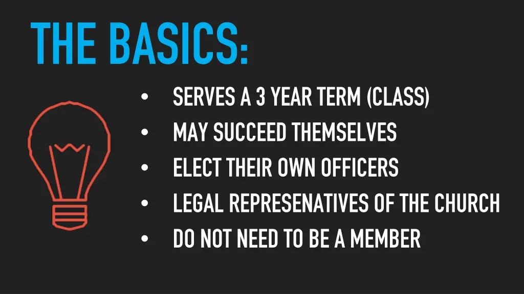 the basics serves a 3 year term class may succeed