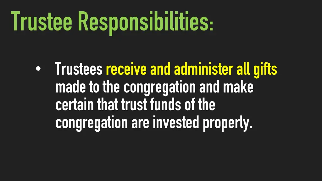 trustee responsibilities 2