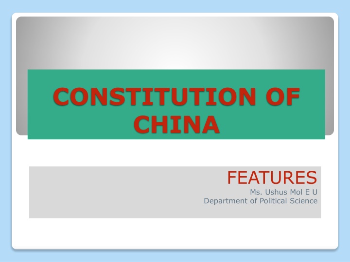 constitution of china