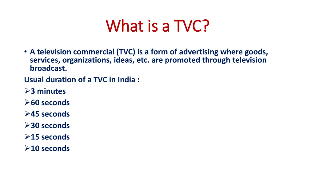 what is a tvc what is a tvc