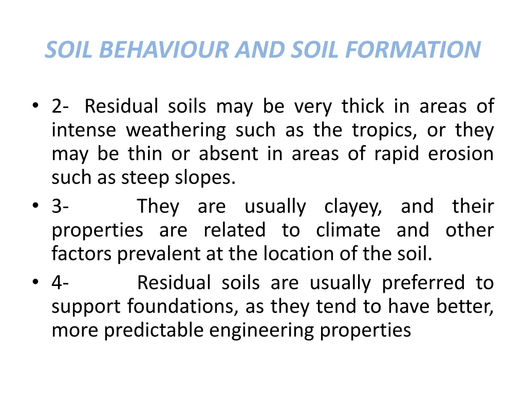 soil behaviour and soil formation 10