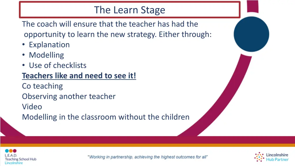 the learn stage 1