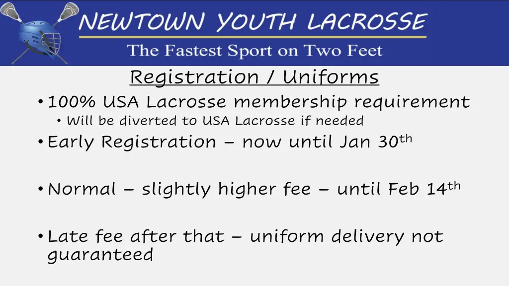 registration uniforms 100 usa lacrosse membership