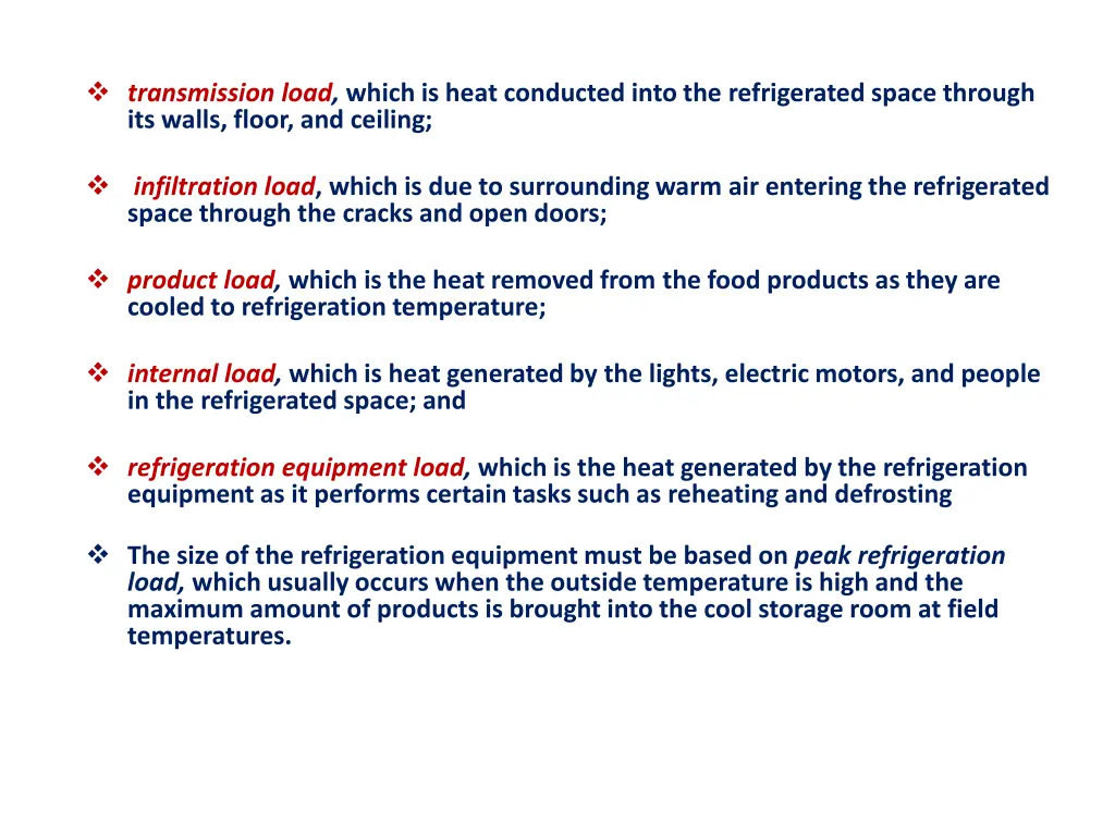 transmission load which is heat conducted into