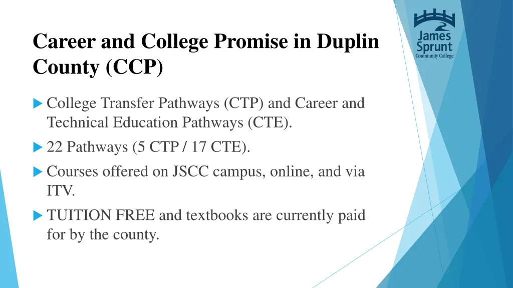 career and college promise in duplin county ccp