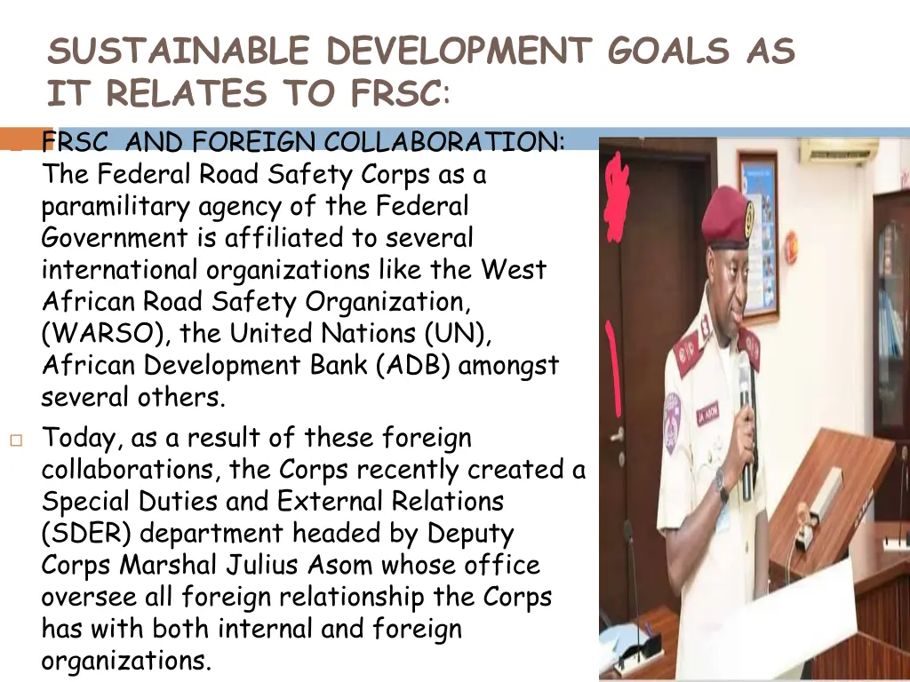 sustainable development goals as it relates