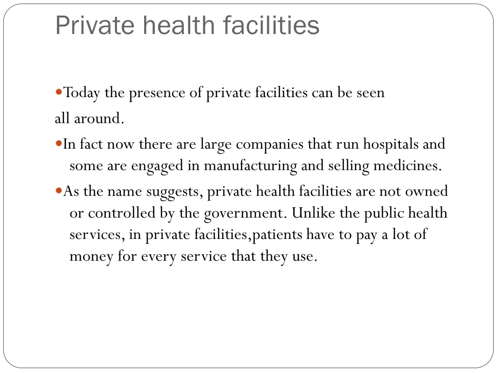 private health facilities 1