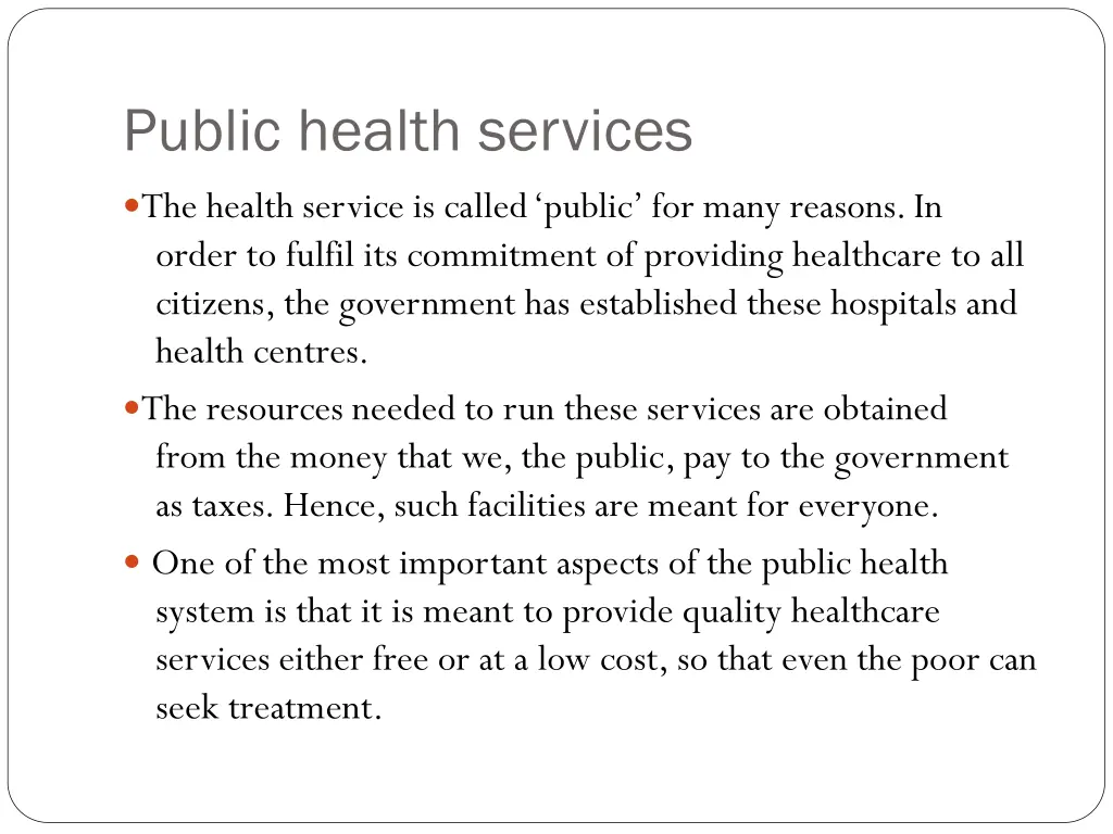 public health services 1