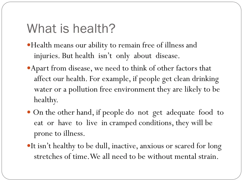 what is health